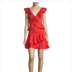 Rebecca Taylor Vibrant Red Dress SZ 0
